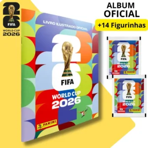 Álbum Capa Brochura Copa do Mundo 2026 Panini + Figurinhas