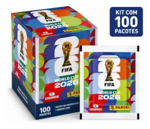 Display Box Copa do Mundo 2026 Panini com 100 Pacotes - 700 Cromos