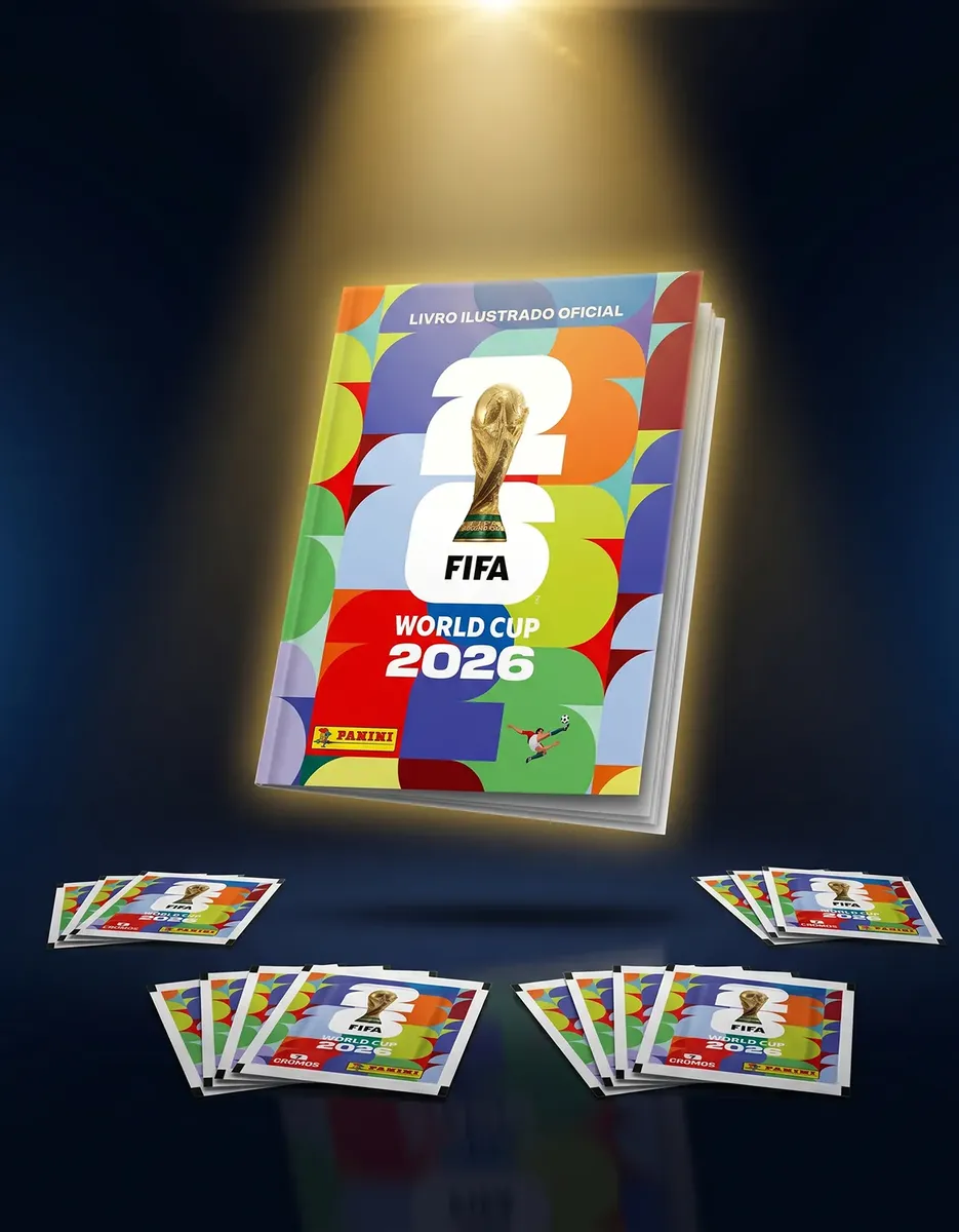 Kit Álbum Copa do Mundo 2026 Panini + Brinde Lata Pocket