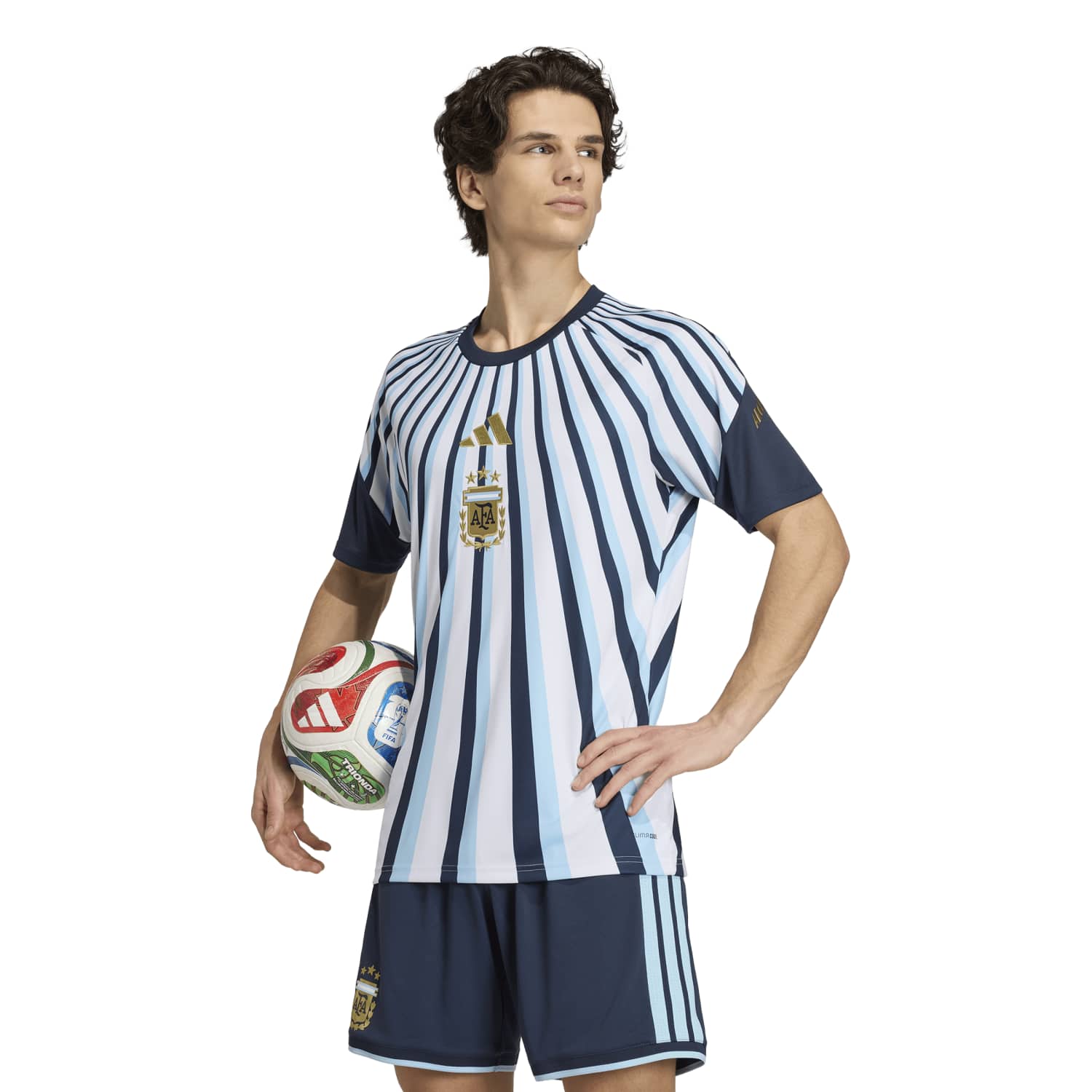 Camisa Argentina 2026 Mandante Aquecimento Masculina - Imagem 3