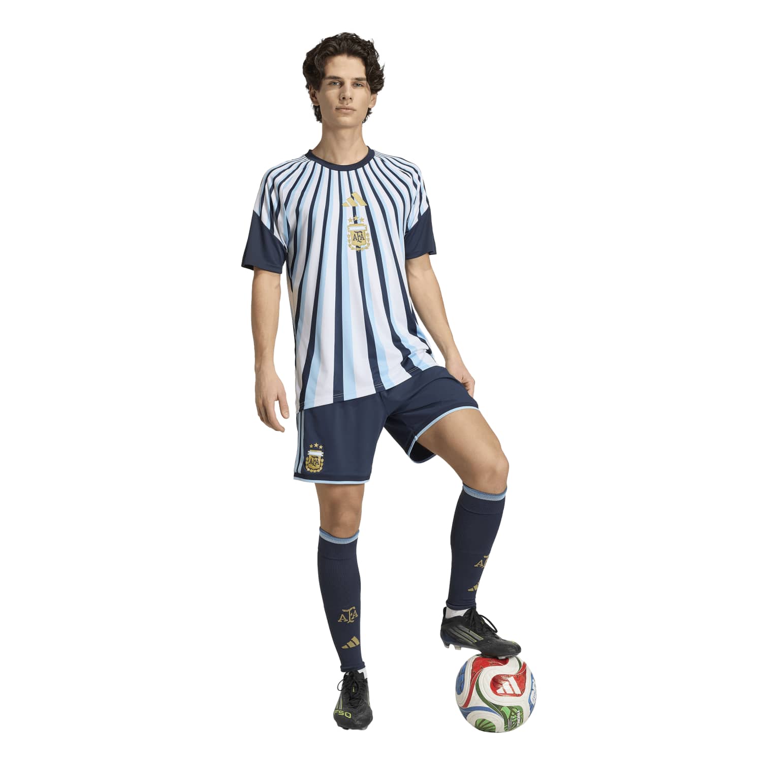 Camisa Argentina 2026 Mandante Aquecimento Masculina - Imagem 5