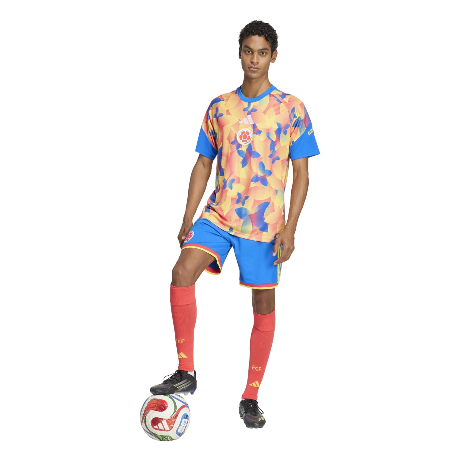Camisa Colômbia 2026 Mandante Aquecimento Masculina - Imagem 5