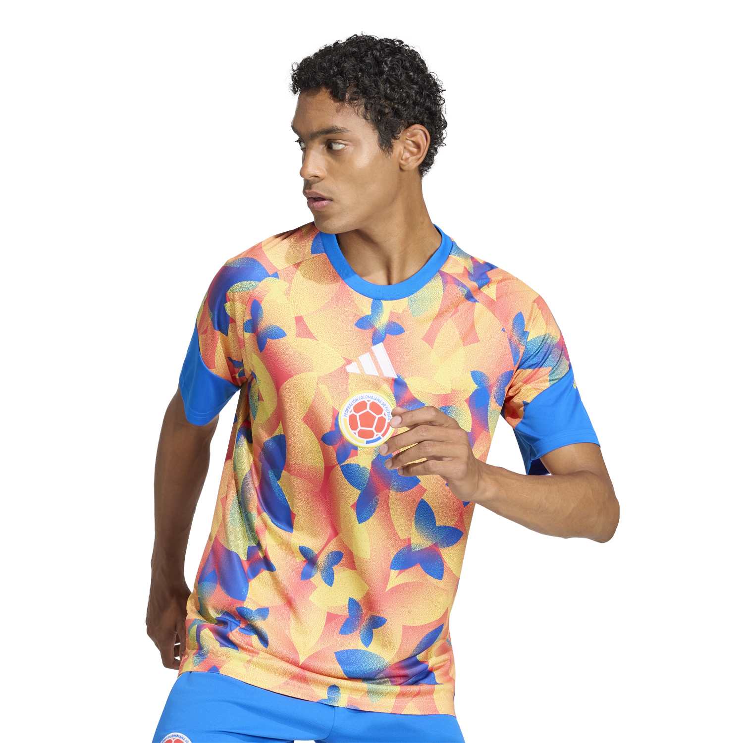 Camisa Colômbia 2026 Mandante Aquecimento Masculina - Imagem 6
