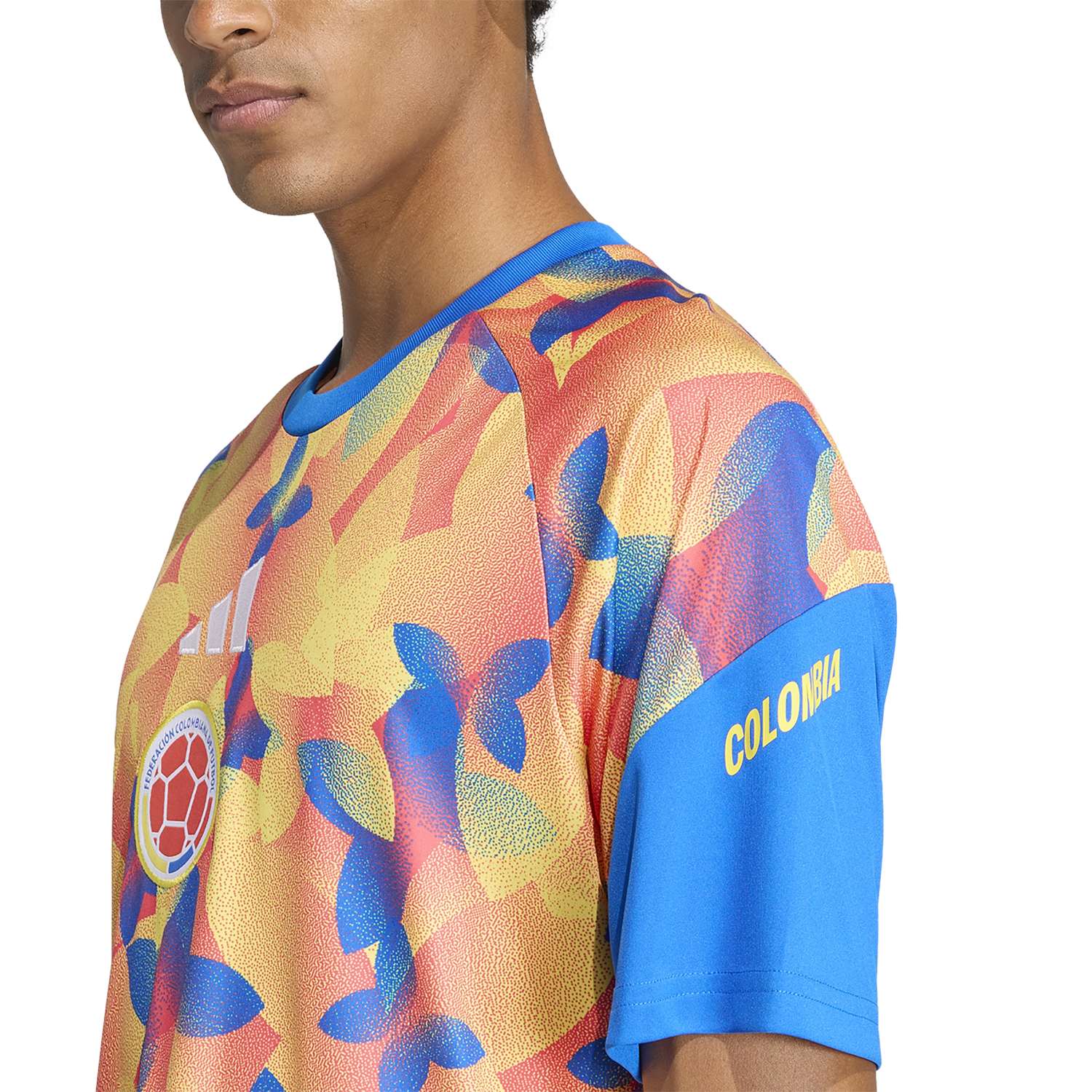 Camisa Colômbia 2026 Mandante Aquecimento Masculina - Imagem 7
