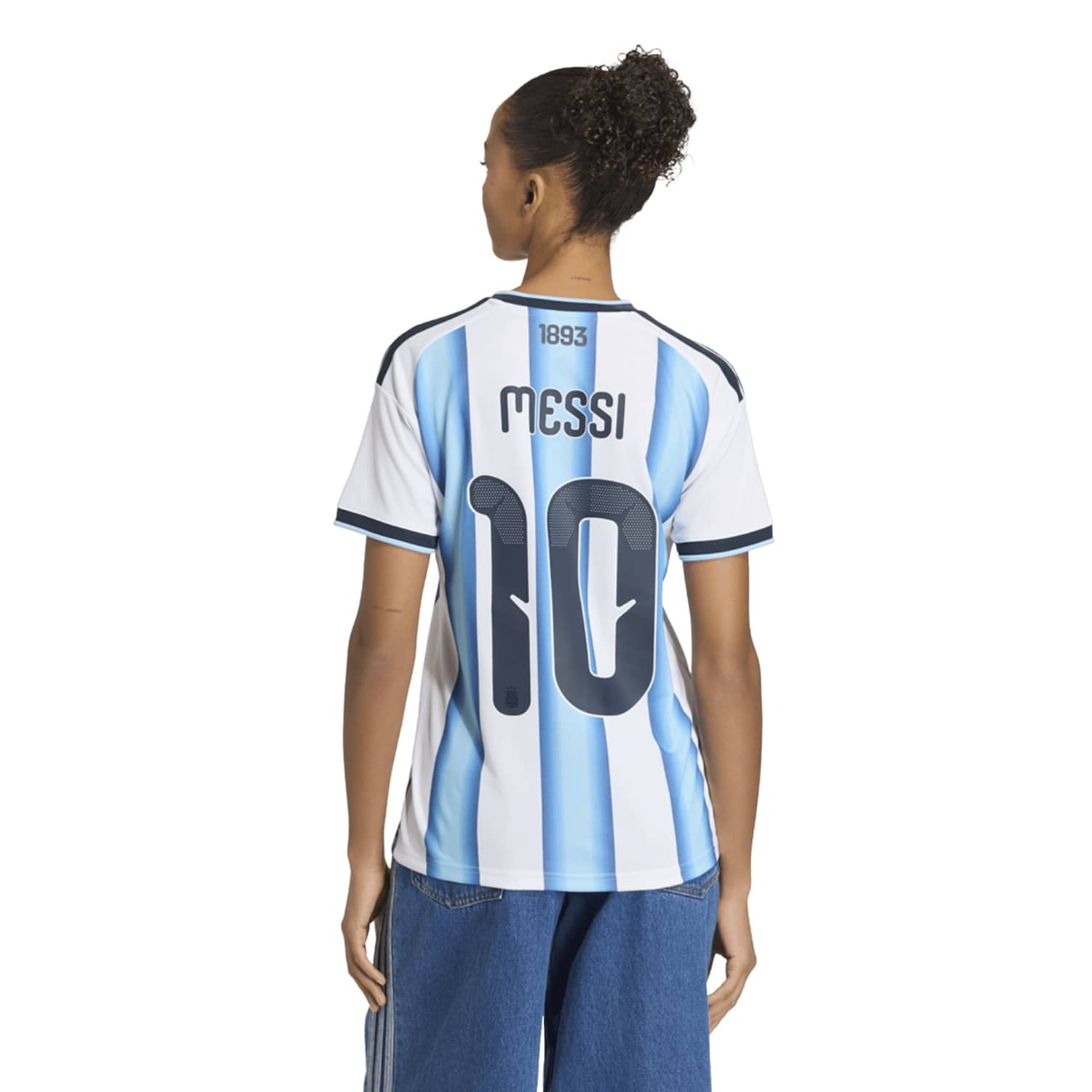 Camisa Argentina 2026 Mandante Messi 10 Feminina - Imagem 3