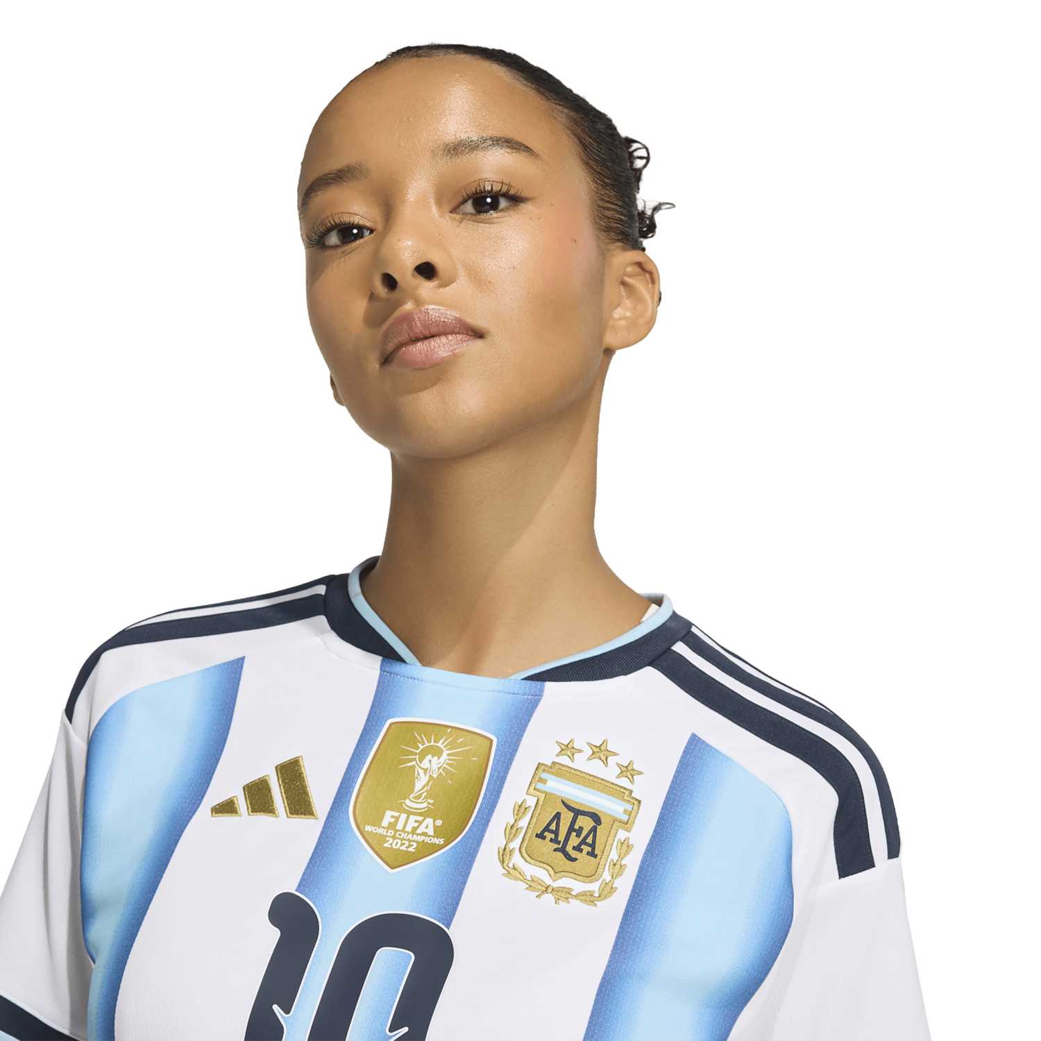 Camisa Argentina 2026 Mandante Messi 10 Feminina - Imagem 6