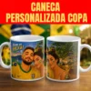 Caneca da Copa Personalizada com Foto em Estilo Cartoon 325ml