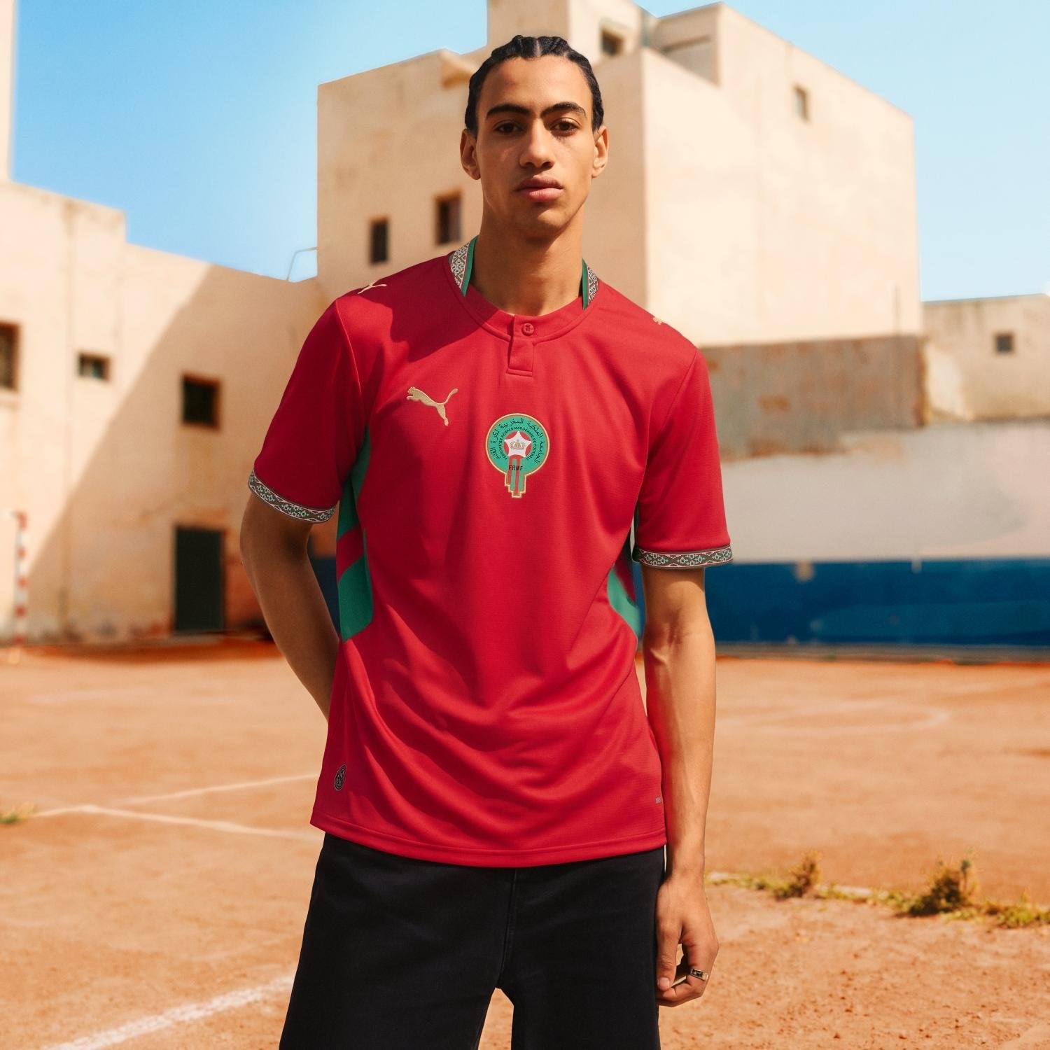 Camisa Marrocos 2026 Mandante Réplica Masculina - Imagem 2