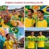 Kit Torcedor Brasil 12 Itens Copa 2026 Festa Futebol